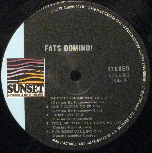 Fats Domino - Fats Domino! | Sunset Records (SUS-5103) - 4