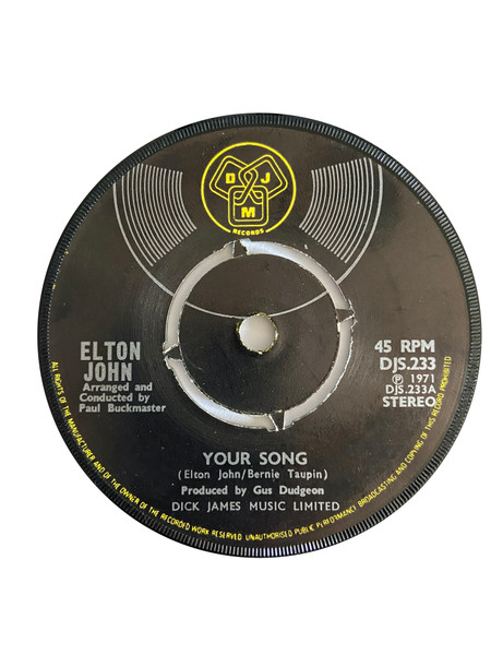 Elton John - Your Song | Releases | Discogs