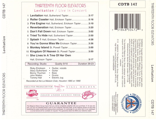 baixar álbum Thirteenth Floor Elevators - Levitation Live In Concert
