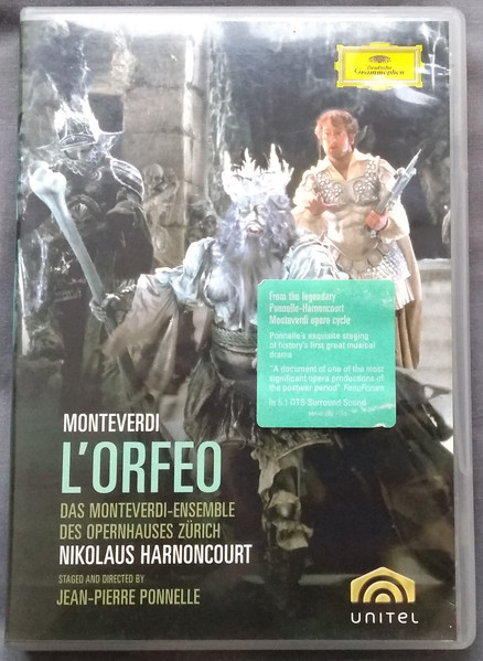 Claudio Monteverdi – L'Orfeo (1998, DVD) - Discogs