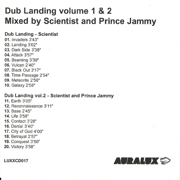 Scientist And Prince Jammy – Dub Landing Volume 1 And 2 (2006, CD 