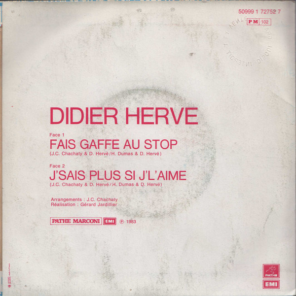 Album herunterladen Didier Hervé - Fais Gaffe Au Stop