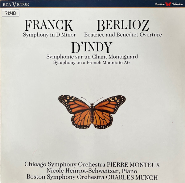 Chicago Symphony Orchestra Pierre Monteux Nicole Henriot