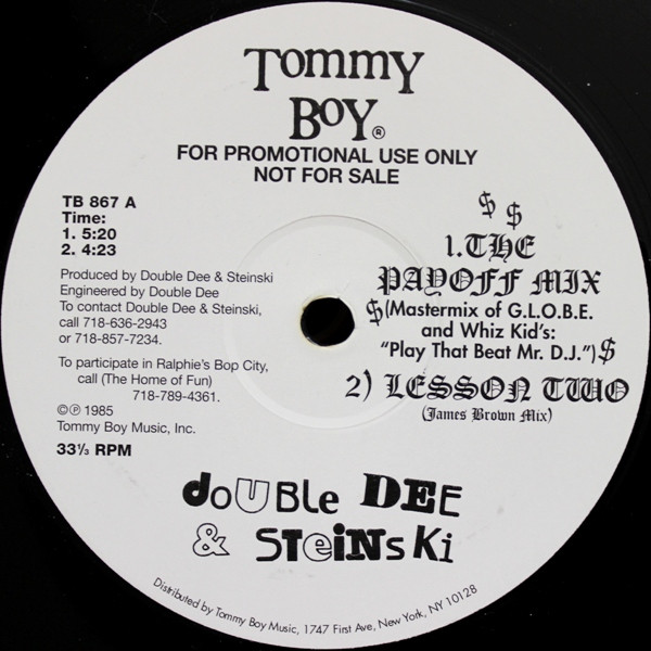 Double Dee & Steinski – Lesson 1, 2 & 3 (Vinyl) - Discogs