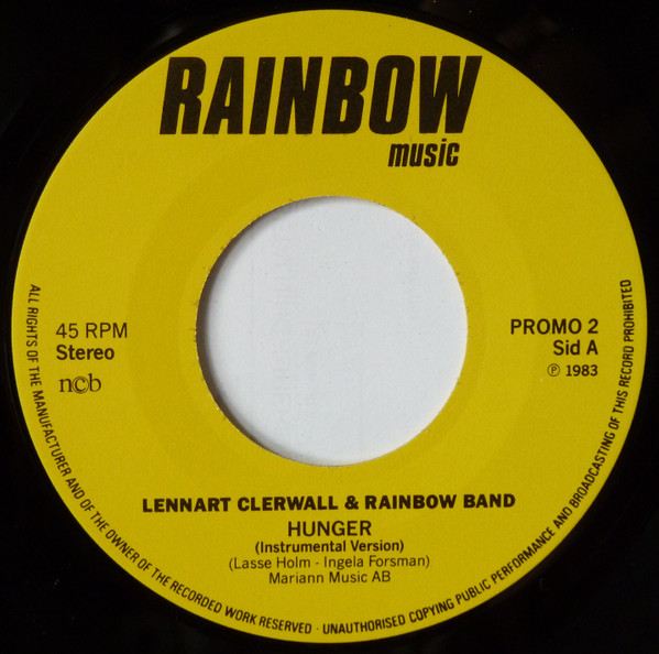 last ned album Lennart Clerwall & Rainbow Band The Moonriders - Hunger Lonesome Moonride