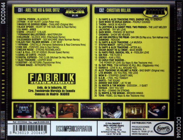Fabrik - Segundo Aniversario (Disco Imperio Corporation – DCCD044) (2005) WAV My02MjA1LmpwZWc