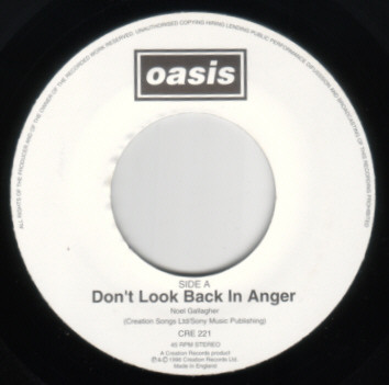 Oasis – Don't Look Back In Anger (1996, Vinyl) - Discogs