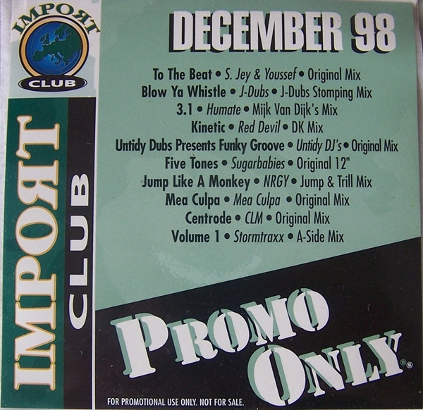 ladda ner album Various - Promo Only Import Club December 1998