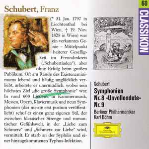 Franz Schubert - Classikon 60: Schubert: Symphonien Nr. 8 'Unvollendete' & Nr. 9 album cover
