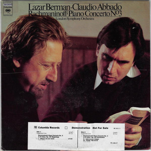 Rachmaninoff - Lazar Berman • Claudio Abbado • London Symphony