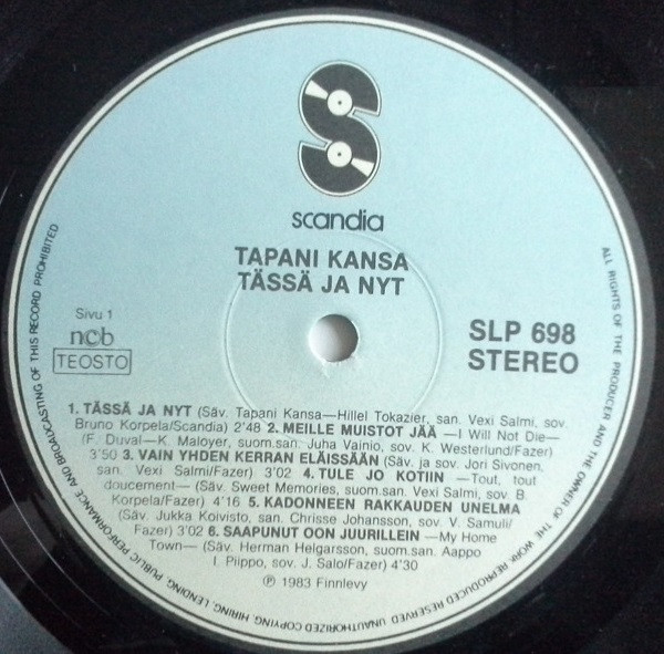 ladda ner album Tapani Kansa - Tässä Ja Nyt