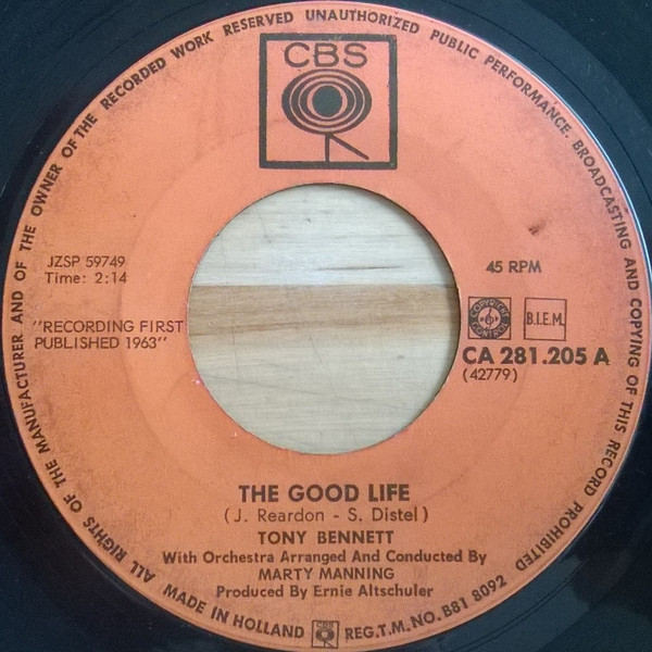 télécharger l'album Tony Bennett - The Good Life