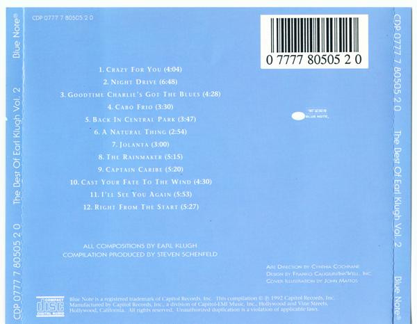 Earl Klugh – The Best Of - Vol. 2 (1992, CD) - Discogs