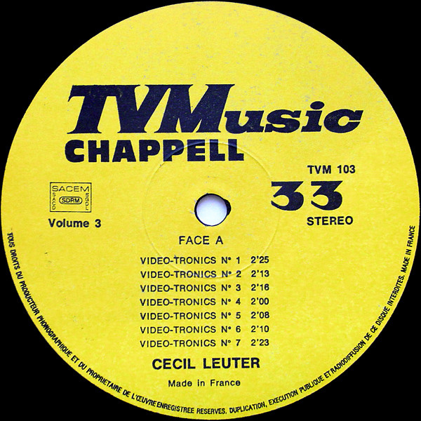 baixar álbum Cecil Leuter Georges Teperino - TVMusic 103