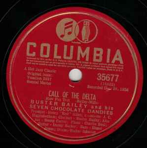 Buster Bailey And His Seven Chocolate Dandies - Call Of The Delta / Shanghai Shuffle album cover