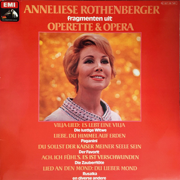 last ned album Anneliese Rothenberger - Fragmenten Uit Operette Opera