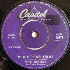 Pete Shrayder - Where's The Girl For Me  album cover