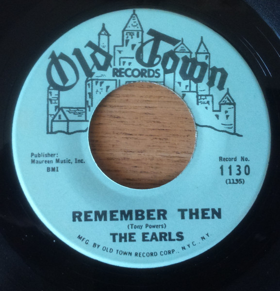 The Earls – Remember Then (1962, Vinyl) - Discogs