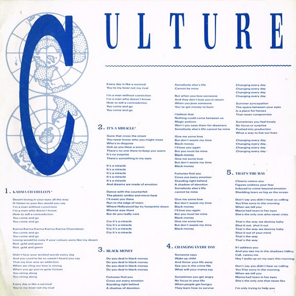 Culture Club - Colour By Numbers | Virgin (V2285) - 8