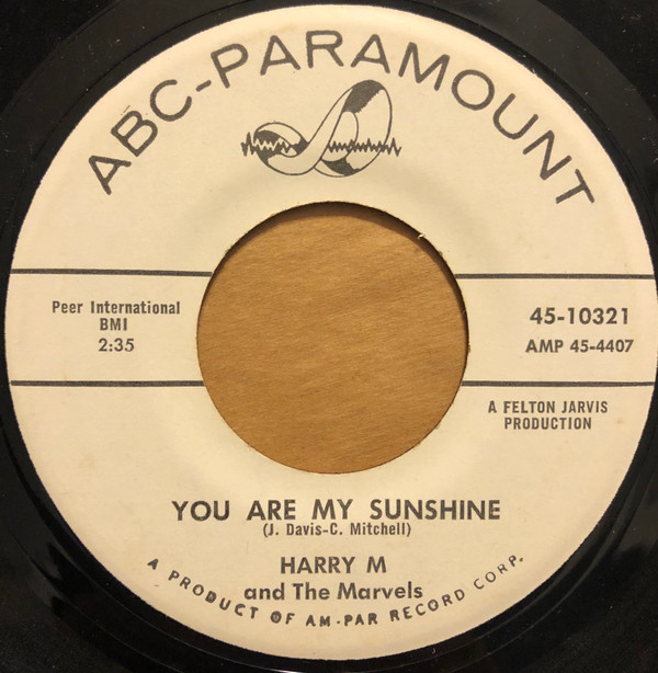 lataa albumi Harry M And The Marvels - You Are My Sunshine I Wont Love Back