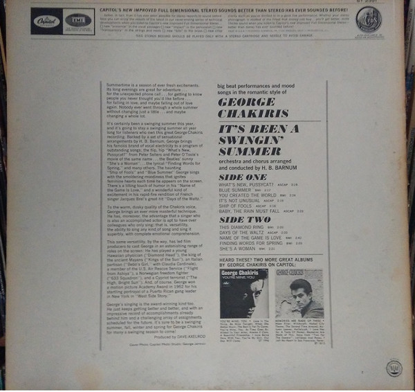 ladda ner album George Chakiris - Its Been A Swingin Summer