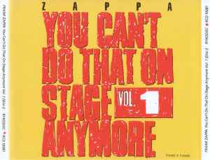 You Can't Do That On Stage Anymore Vol. 1 - Frank Zappa