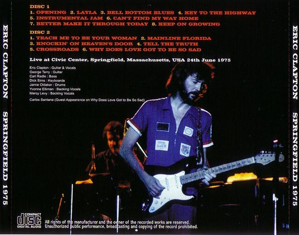 baixar álbum Eric Clapton - Springfield 1975