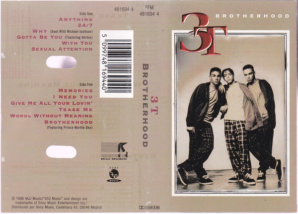 3T – Brotherhood (1995, Cassette) - Discogs