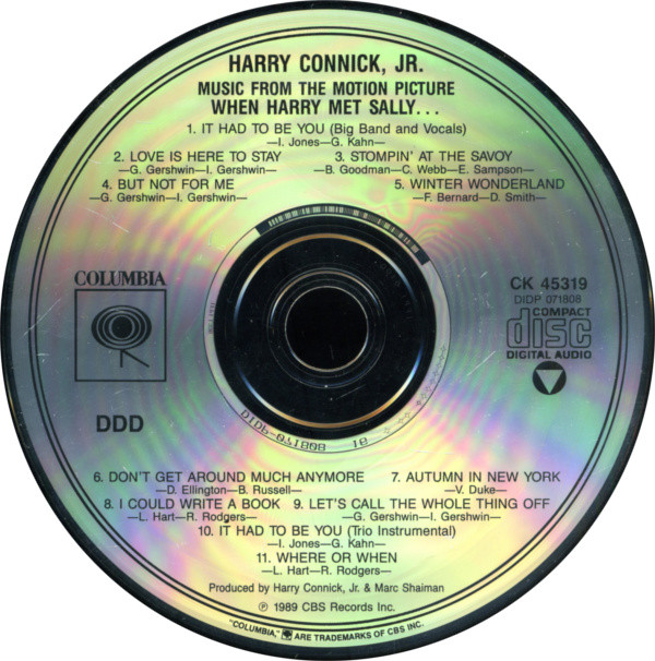 Harry Connick, Jr. - When Harry Met Sally... (Music From The Motion Picture) | Columbia (CK 45319) - 3