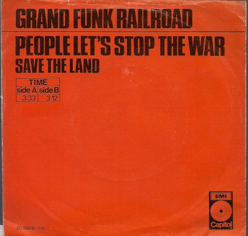 Grand Funk Railroad People Let s Stop The War 1972 Vinyl