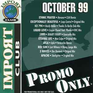 Promo Only Import Club October 99 - Various
