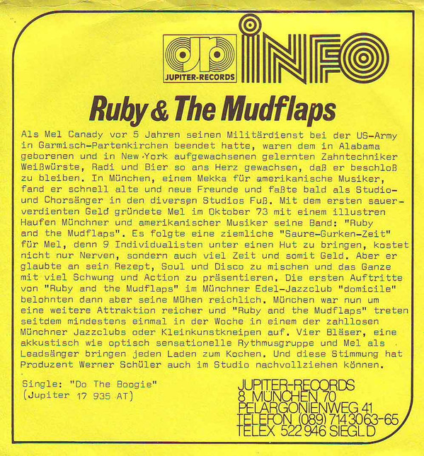 descargar álbum Ruby & The Mudflaps - Do The Boogie Breezy