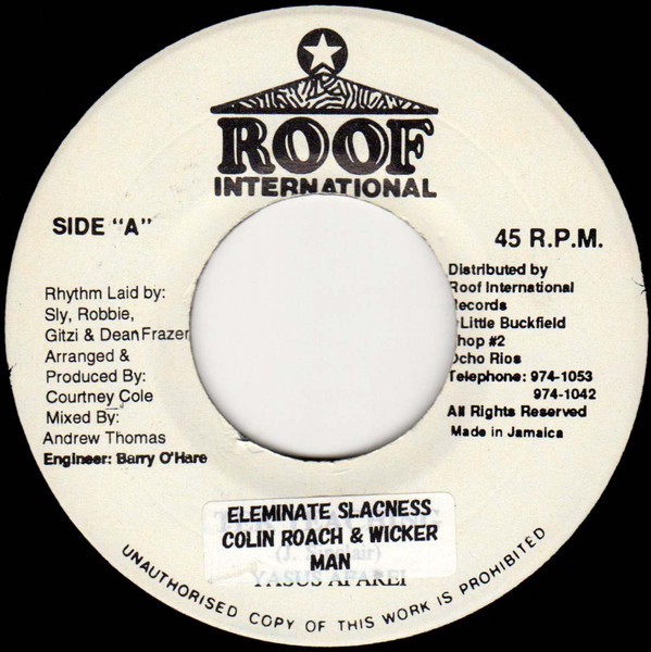Colin Roach & Wicker Man – Eliminate Slackness (Vinyl) - Discogs