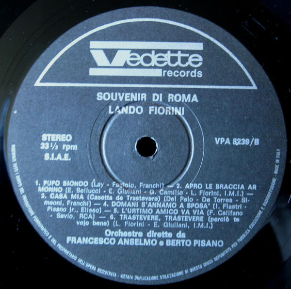 Album herunterladen Lando Fiorini - Souvenir Di Roma