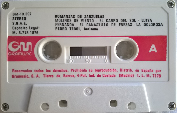ladda ner album Pedro Terol - Romanzas De Zarzuela