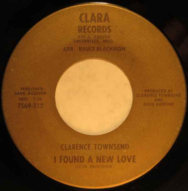 Clarence Townsend - I Found A New Love (7") album cover