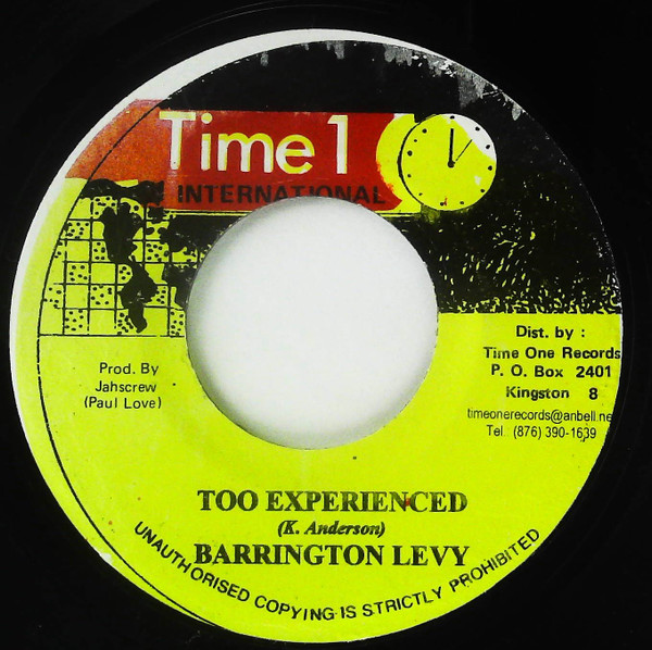 mærke navn kapitel værdig Barrington Levy – Too Experience (Vinyl) - Discogs