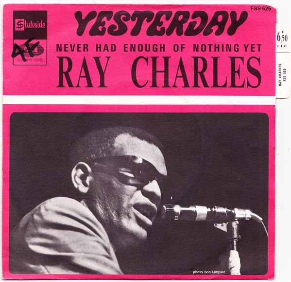 Ray Charles – Yesterday / Eleanor Rigby (1968, Vinyl) - Discogs