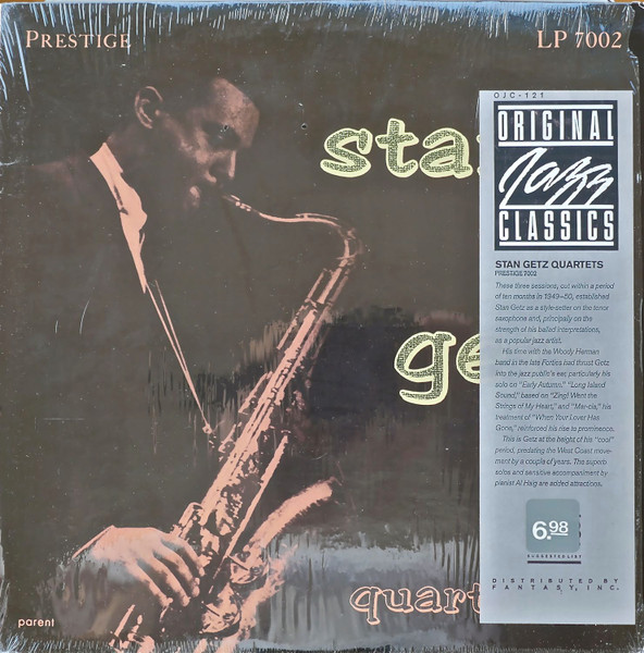Stan Getz – Stan Getz Quartets (1984, Vinyl) - Discogs