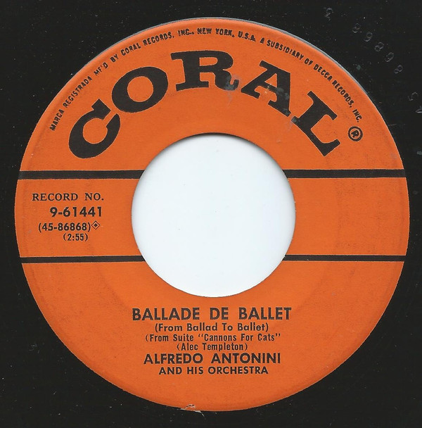 télécharger l'album Alfredo Antonini And His Orchestra - Ballade De Ballet