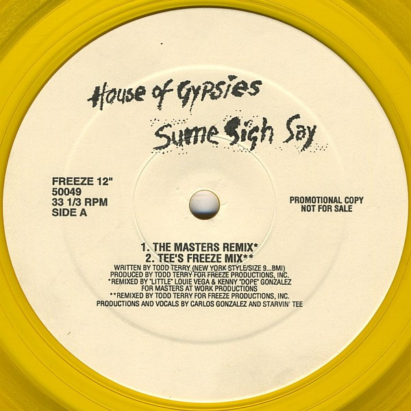 House Of Gypsies – Sume Sigh Say (1993, Translucent Yellow, Vinyl 