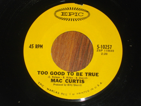 télécharger l'album Download Mac Curtis - Too Good To Be True album