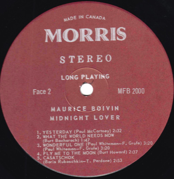 télécharger l'album Maurice Boivin - Midnight Lover