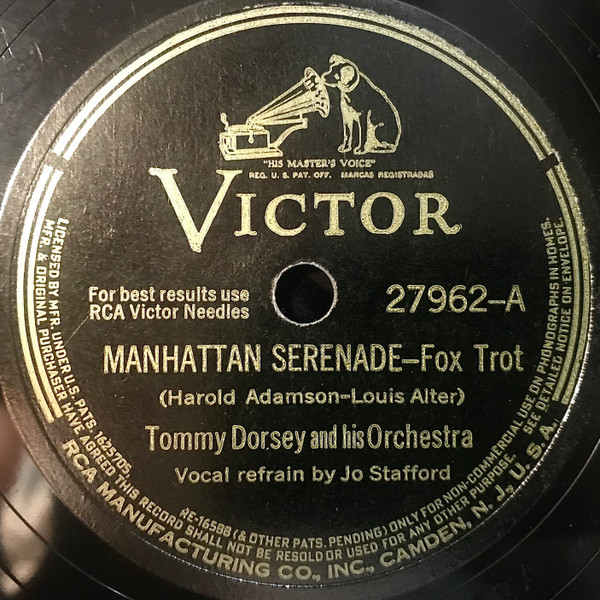 Tommy Dorsey And His Orchestra – Manhattan Serenade / Blue Blazes (1942