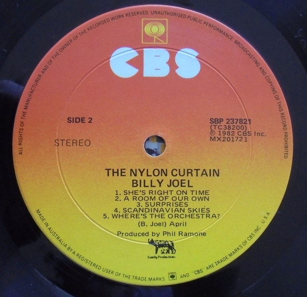 Billy Joel - The Nylon Curtain | CBS (SBP 237821) - 6