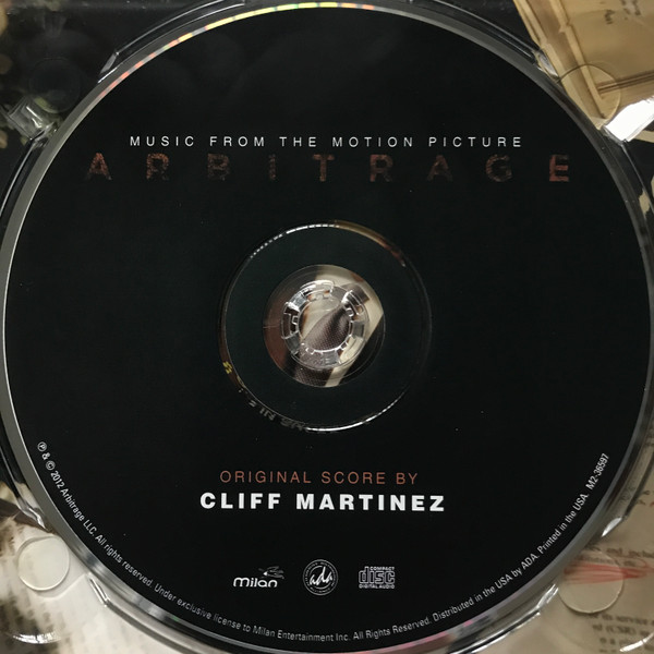 lataa albumi Cliff Martinez - Arbitrage Music From The Motion Picture