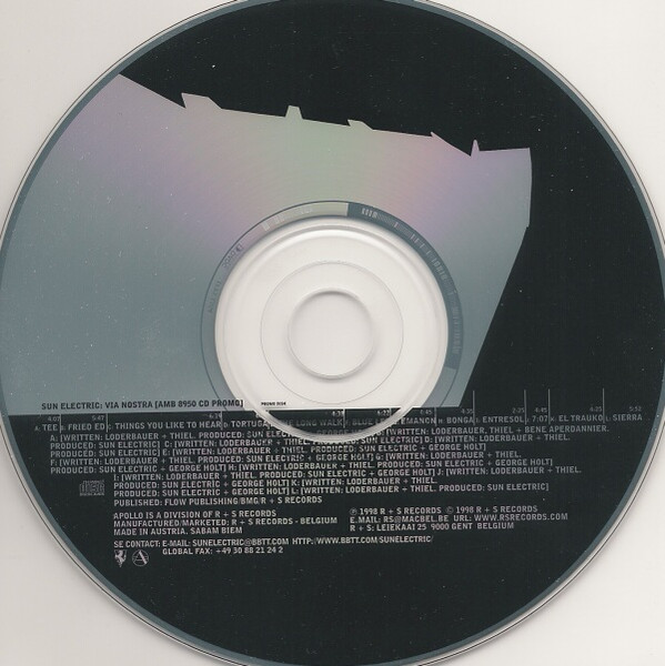 Sun Electric – Via Nostra (1998, CD) - Discogs