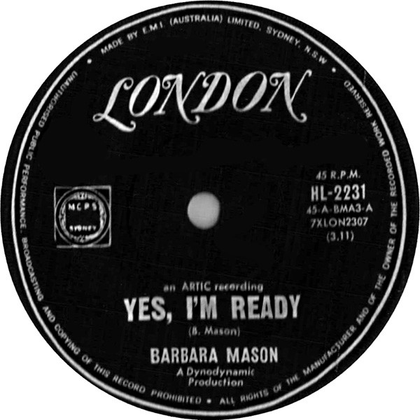 Barbara Mason – Yes, I'm Ready / Keep Him (1965, Vinyl) - Discogs