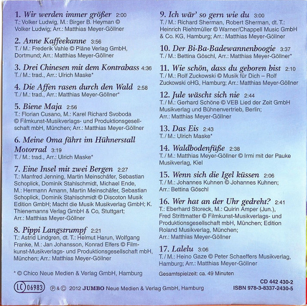 Album herunterladen Die Fabelhaften 3, Bettina Göschl, Ulrich Maske, Matthias MeyerGöllner - Drei Chinesen Mit Dem Kontrabass