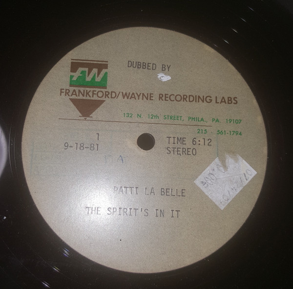 Patti LaBelle – The Spirit's In It (1981, Vinyl) - Discogs